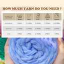 MESTOON 1/4/9 Pack Chunky Chenille Yarn 100g/3.05oz Thick Soft Velvet Baby Yarn for Crocheting Hand Knitting Sweater Scarf Blankets DIY Craft (Light Blue, 9 Pack)