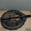 Rubber Fishing Net Large Folding Landing Collapsible Aluminum Pole Handle with Deep Net for Fishing,Big Fishing Net for Freshwater and Saltwater,Fly Fsihing Net Extend to 67 inches
