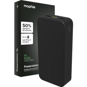 mophie Powerstation XL Power Bank 2023-20,000 mAh Large Internal Battery, (2) USB-A Ports and (1) 20W USB-C PD Fast Charging Input/Output Port, Travel-Friendly