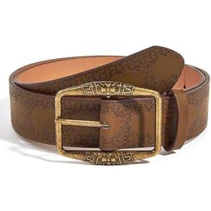Flimire Women Western Belt Vintage Metal Buckle Leather Belts Country Cowboy Cowgirl Belt for Jeans Pant Dress