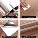 Rose Gold Contact Paper Peel and Stick Countertop Contact Paper Self-Adhesive Waterproof DIY Decor Wallpaper for Kitchen Backsplash Fridge and Cabinets A Set of 23.6"x120"