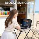 Laptop Sun Shade Bag for 13-14 Inch,Chromebook Protective Sleeve Case Blocks Sunlight with Portable Shield Cover for Working Outside,Protects Privacy, Anti-Glare, Computer Hard Shell (Patent Pending)