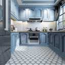 Art3d 10-Pack Hexagon Peel and Stick Flooring Tile Marble Look, Self Adhesive Waterproof Vinyl Floor Tile for Living Room, Kitchen, Bathroom, Bedroom, 11.8" x 10.2" White Marble