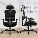 AreShark Ergonomic Office Chair - High Back Breathable Mesh Desk Chair with Lumbar Support & Adjustable Headrest - Rolling Swivel Reclining Comfy Computer Gaming Chair with 2D Armrests for Home Office