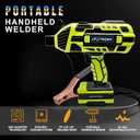 TRQWH Portable Welding Machine 110V ARC Handheld Welder IGBT Inverter Welding Gun Stick Welder 5 Variable Current Adjustment Hand Held Welder Machine, Fit for 1/16"-1/8" Welding Rods (Green)