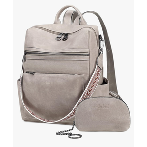 Leather Backpack Purse for Women Designer Ladies Shoulder Bag Fashion Faux Work Travel Handbags