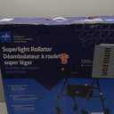 Medline Superlight Folding Aluminum Mobility Rollator Walker, Smoky Blue, 250 lb. Weight Capacity, 6" Wheels, Adjustable Arms and Seat, Foldable Rolling Walker for Seniors