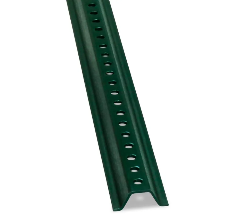 SmartSign U-Channel Sign Post, Medium Weight | 4' Tall Baked Enamel Steel Post