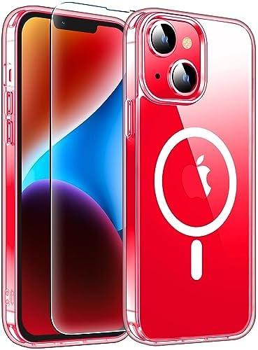 Redpepper for iPhone 14 Plus Case,[Compatible with Magsafe][Anti-Yellowing] with Screen Protector,Slim Thin 10 FT Shockproof Phone Case 6.7 inch 3 PACK