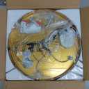 LMQNINE Kitchen Light Fixtures Ceiling Dimmable LED Modern Gold Pendant Light Mini Teardrop Crystal Pendant Light for Kitchen Island Bedroom Hallway Entryway (5Light)