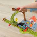 Thomas & Friends Motorized Toy Train Set, Paint Delivery with Troublesome Truck & Track for Pretend Play Preschool Kids Ages 3+ Years