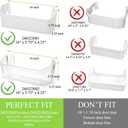 UPGRADED 240323001 Refrigerator Door Shelf Bin Replacement, Compatible with Frigidaire FFHS2622MSJ FRS6LR5EB2 FGHS2644KF2 FRS6R4EW2 FFSS2614QS6A FRS6HR45KS0 FFHS2622MSYA Bottom Door Shelves, 2 Pack