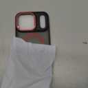 MAKAVO Magnetic for iPhone 17 Pro Max Case with Stand, Compatible with MagSafe, Slim Translucent Matte Military-Grade Drop Protection Phone Cover, Red