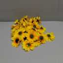 SallyFashion 25pcs Fake Sunflowers Heads - 2.8 Artificial Spring Flowers for DIY Crafts, Wedding, Home Decor & Birthday Party