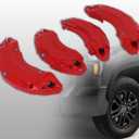 Caliper Covers Brake Compatible for Toyota Tundra 18 in 20 in Wheel Hub Fit Front and Rear Car Caliper Cover Accessories 2WD/4WD 2022-2025 Set of 4 Red