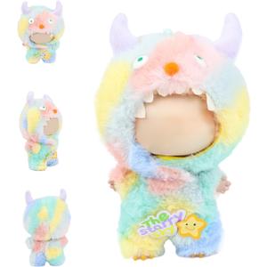 3 x Clothes for labubu Doll 17cm Accessories Suit Cute Clothes for Doll Dress up Monster Style OutfitsDopamine