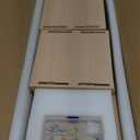 Kaboon 24in Floating Cube Shelves Set of 2, Display Shelves Wall Mount, Decorative Hanging Shelves for Kitchen Living Room Office,(Light Walnut, Rectangle 2 Cubes)