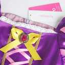 ReliBeauty Girls Dress Puff Sleeve Princess Costume, Size 4T-4, Purple(with Accessories) (Purple) 