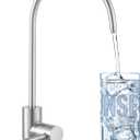KES Drinking Water Faucet, Water Filter Reverse Osmosis Faucet for Kitchen Sink RO Faucets for Reverse Osmosis Systems 18/8 Stainless Steel Brushed Finish, Z504CLFF18-BS