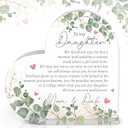 SUCHAGIFT Gifts for Daughter - Daughter Gifts from Parents - Birthday, Christmas, Wedding, Graduation Gifts for Daughters - To My Daughters from Dad Mom, Father Mother Gift - Acrylic Plaque