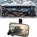 SAUTVS UTV XL Center Rear View Mirror for Polaris Ranger 1000 570 900/Honda Pioneer 1000, Wider Convex RearView Mirror for Polaris Ranger XP 1000 570 900 Crew/Honda Pioneer 1000 2015-2025 Accessories