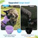 Pecute Portable Dog Water Bottle, 2 in 1 Cat Dog Travel Water Bottle Bowl Leakproof with Double Seal, BPA Free, Lightweight, Pet Small Animal Water Bottel Dispenser for Outdoor Walking Hiking Travels