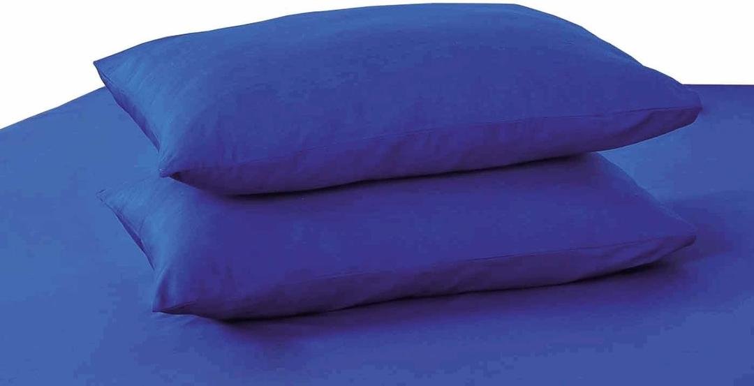 Tache 2-Piece Pillowcase Set - 100% Egyptian Quality Cotton, 1000 Thread Count, Cooling & Breathable Bedding - Standard/Queen (20x30), Royal Blue