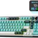 RK ROYAL KLUDGE S98 Mechanical Keyboard w/Smart Display & Knob, Top Mount 96% Wireless Mechanical Keyboard BT/2.4G/USB-C, Hot Swappable, Software Support, Creamy Sounding, 98 Keys