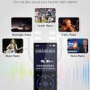 96GB MP3 Player with Bluetooth 5.0: Portable Lossless Sound Music Player with HD Speaker,2.4" Screen Voice Recorder,FM Radio,Touch Buttons,Support up to 64GB for Sport(Earphones&64GB TF Card Included)