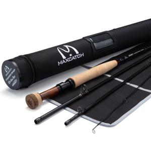 Maxcatch Competition InTouch Nymph Fly Rod for Euro nymphing Fly Fishing (Cork Grip, 10ft6 3wt 4sec)