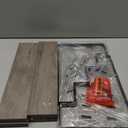 YINMIT Wooden Display Riser Stand, Tiered Perfume and Cologne Organizer Stand, 4 Tier Spice Rack Organizer, Rustic Display Shelf for Candles (4 Tier,Grey)