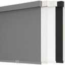 AOSKY Blackout Roller Shades Cordless Blinds for Windows, Free-Stop Shades with Valance, Thermal Insulated Fabric, UV Protection, Natural Woven Blinds for Home and Office (28" W x 72" H, Grey)