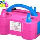 Balloon Pump, Balloon Pump Electric, Electric Balloon Pump at Home, Portable Air Blower with Dual Nozzle Balloon Air Pump for Decoration, Party and Save Time