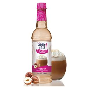 Jordan's Skinny Mixes Sugar Free Coffee Syrup, Hazelnut Coffee Flavoring Syrup, Zero Calorie Drink Mix, Lattes, Baking, Protein Shake or Cocktail, Dairy & Gluten Free, Kosher, 25.4 Fl Oz (EXP 12/23/27)