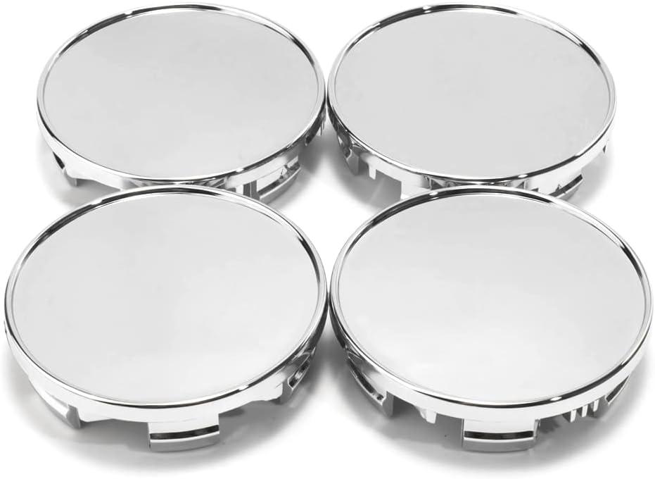 85mm(3.35in)/78mm(3.07in) Chrome Silver Car Wheel Center Hub Caps Set of 4 for Titan(2004-2021) Armada(2004-2022) #40342-7S500#40342-1LA2A #40342-5ZM0