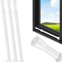 Artoshin 3 Pack Window Security Bar Adjustable Sliding Lock Security Stick for Rubber Tips, Adjustable Sliding Glass Door Lock Bars 15.7''-27.5'' Window Safety Lock Bar (16" to 28"-3Pcs)