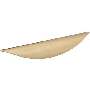 Richelieu Hardware BP42696CHBRZ Swansea Collection 3 3/4-inch (96 mm) Center-to-Center Champagne Bronze Modern Cabinet and Drawer Finger Pull Handle for Kitchen, Bathroom, and Furniture
