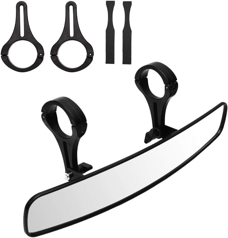 BETOOLL 16.5" Wide Rear View Race Mirror Convex Mirror with 1.75"-2 Clamp for UTV Compatible with Yamaha,Polaris,Kawasaki MULE