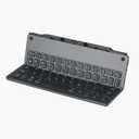 Foldable Bluetooth Keyboard with Stand - Portable Travel Keyboard for Windows, iOS, Android, iPhone and Tablet