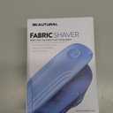 BEAUTURAL Fabric Shaver and Lint Remover, Sweater Defuzzer with 2-Speeds, 2 Replaceable Stainless Steel Blades, Battery Operated, Remove Clothes Fuzz, Lint Balls, Pills, Bobbles (Tufts Blue)