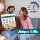 Sasquatch Gifts for Men, Big Foot Sasquatch Gifts Metal American Flag Wind Spinners, Bigfoot Gifts for Men, Patriotic Decorations Outdoor, for Dad, Father, Women, Mom
