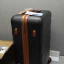 UKEIN Luggage Set with Backpack,Polycarbonate Carry On Luggage Airline Approved with Spinner Wheels, Hardshell Travel Suitcase with TSA Lock,Suitcase Set 3 Piece (Black)