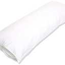 Amazon Basics Hypoallergenic Protector Cover Pillowcases - 21 x 55 Inches, Body Size, White, Pillows Not Included