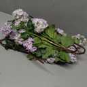 4 Pcs 33" Tall Artificial Snowball Hydrangea Flowers, Silk Hydrangeas with 20 Heads Long Stem for Tall Vase Decor, Wedding Table Centerpiece, Outdoor Living Room Arrangement(White Purple)
