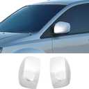 IKON MOTORSPORTS Chrome Side Mirror Covers, Compatible with 2008-2016 Chrysler Town & Country & 2008-2020 Dodge Grand Caravan & 2009-2014 VW Routan, Rear View Mirror Protector Cap 2 PCS