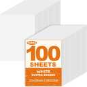 TUXIYA 100 Pack White Poster Board,22" x 28" White Poster Paper Bulk,250GSM/92LB Heavy-Weight Blank Poster Board for Arts,Craft,Projects Presentations,Drawing Scrapbooking
