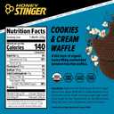 Honey Stinger Organic Gluten Free Cookies & Cream Waffle, Energy Stroopwafel for Exercise, Endurance and Performance, Sports Nutrition for Home & Gym, Pre & During Workout, 16.96 Ounces (Pack of 16) (EXP 07/20/26)