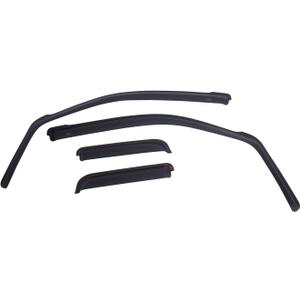 EGR 573511 Window Visors Full Set Truck Accessory with Smooth Smoke Finish, Compatible for Select 1999 to 2016 Ford Super Duty Models