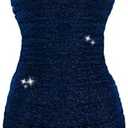 EXARUS Girls Formal Long Sleeve/Spaghetti Strap Dress Teen Party Dance Tween Juniors Tight Cute Bodycon Short Dresses 10Y