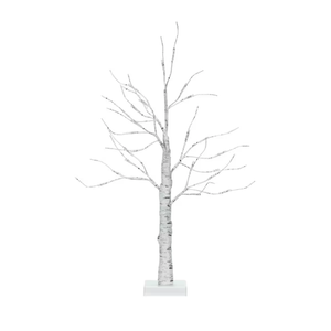 2 ft. Pre-Lit White Twig Birch Tree Battery Powered for Christmas Holiday